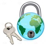 Globe Padlock with Keys